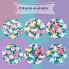60Pcs 6 Style Transparent Acrylic Beads TACR-AR0001-04-4