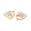 Alloy Enamel Pendants ENAM-F144-12C-3