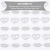 200Pcs 2 Style 304 Stainless Steel Linking Rings STAS-DC0007-72-5