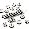 Brass Rhinestone Spacer Beads RB-A014-L6mm-02S-1