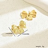 Sweet 201 Stainless Steel Bowknot Stud Earrings SK0525-2-3