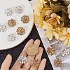 12Pcs 2 Colors Alloy Shank Button BUTT-GF0003-59-3