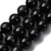 Dyed Natural Blue Tiger Iron Beads Strands G-G286-A03-12mm-2