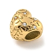 304 Stainless Steel Rhinestone European Beads STAS-U005-07G-2