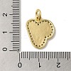 Brass Micro Pave Cubic Zirconia Pendants KK-K354-02G-V-3