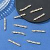 SHEGRACE Brass Pave Clear Cubic Zirconia Connector Charms XGRQ3P965-641G-4