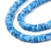 Handmade Polymer Clay Beads Strands CLAY-R089-6mm-163-3
