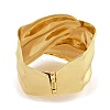 Non-Tarnish Vintage Hammered Iron Wide Hinged Bangles for Women BJEW-L629-14G-3