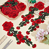 Polyester Embroidery Cloth Iron On/Sew On Patches DIY-WH0589-78-3