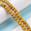 Handmade Fancy Antique Glazed Porcelain Ceramic Round Beads Strands PORC-L019-6mm-02-4
