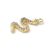 Brass Micro Pave Clear Cubic Zirconia Pendants LS-KK-S505-01G-2