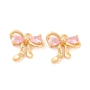 Brass Micro Pave Cubic Zirconia Charms KK-S389-03G-01-1