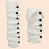 Acrylic Fiber Knit Socks with Button AJEW-WH20080-20A-6