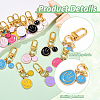 14Pcs 7 Style Alloy Enamel Pendnat Decorations HJEW-YW00164-3