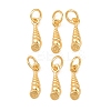 925 Sterling Silver Shell Shape Charms STER-I023-01G-04-1