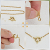 20Pcs 2 Colors Rack Plating Brass Spring Clasps KK-ME0003-47-3