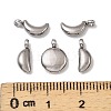 5Pcs 304 Stainless Steel Charms X-STAS-M017-14P-3