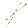 1MM Brass Box Chain Slider Bracelet Making MAK-K024-03G-3