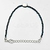 Faceted Rondelle Glass Beaded Bracelets TR4821-1-1