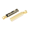 Brass Enamel Pendants KK-A297-08G-3