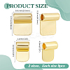 18Pcs 2 Styles Rack Plating Brass Glue-on Flat Pad Bails KK-AR0001-80B-2