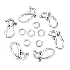 Tibetan Style Alloy Hook and Eye Clasps X-LF1277Y-NF-2