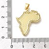 Rack Plating Brass with Cubic Zirconia Pendants KK-Z086-37G-3