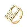 Brass Cuff Open Rings for Women RJEW-F215-10G-3