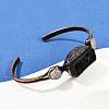 Natural Tourmaline & Quartz Crystal Cuff Bangles G-B149-16R-04-3