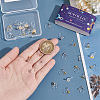 40Pcs 4 Styles Plastic U Type Clip-on Earring Component STAS-SC0007-60-3