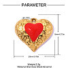 304 Stainless Steel Enamel Pendants STAS-OY019-57G-1-2