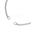 2MM 304 Stainless Steel Rolo Chain Slider Bracelet Making AJEW-JB01406-2