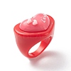 Cute 3D Resin Finger Ring RJEW-JR00538-03-4
