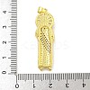 Priest Rack Plating Brass Micro Pave Cubic Zirconia Pendants KK-G513-89G-3