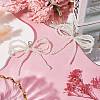 Plastic Imitation Pearl Bowknot Shoe Charms DIY-WH20002-152A-3