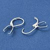 Ion Plating(IP)  304 Stainless Steel Leverback Earring Findings STAS-U025-01S-02-2