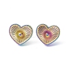Ion Plating(IP) 304 Stainless Steel Stud Earring for Women EJEW-I285-19MC-1