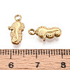 304 Stainless Steel Sea Horse Charms STAS-T069-04G-3