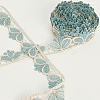 6Yards Polyester Wavy Lace Trim Ribbon SRIB-GF0001-45C-6