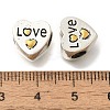 Rack Plating Alloy Enamel European Beads FIND-H005-21P-2