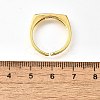 Brass Micro Pave Cubic Zirconia Cuff Rings for Women RJEW-H247-16G-01-5