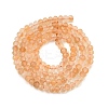Natural Citrine(Heated) Beads Strands G-K376-B11-02-3