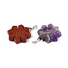 Natural Mixed Stone Pendants G-T144-12M-2