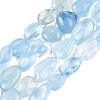 Natural Aquamarine Beads Strands G-R445-8x10-36-2