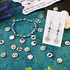 24Pcs 12 Styles 304 Stainless Steel Charms STAS-TA0002-31-7