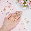 6 Pairs 2 Style Brass Stud Earring Findings KK-BBC0012-14-3