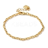 Rack Plating Brass Boston Link Chain Bracelets for Women BJEW-H607-02G-1