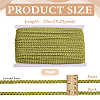 Metallic Polyester Braided Lace Trim OCOR-WH0108-20B-2