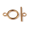 Ion Plating(IP) 304 Stainless Steel Ring Toggle Clasps STAS-L176-12G-A-2