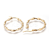 201 Stainless Steel Hoop Earrings LS-EJEW-A054-05A-G-2